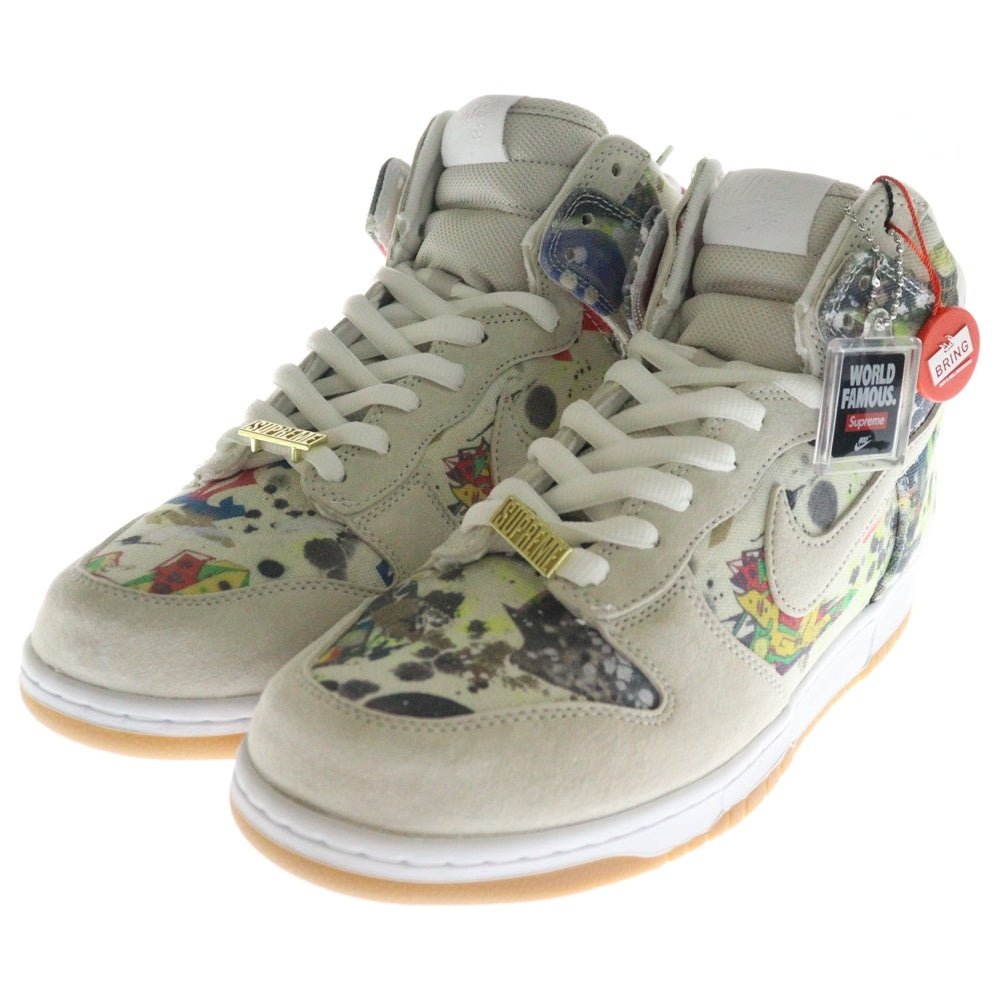 NIKE SB(ナイキエスビー) ×SUPREME DUNK HIGH RAMMELLZEE シュプリーム ダンク ラメルジー ハイカットスニーカー ベージュ US11/29cm FD8779-100