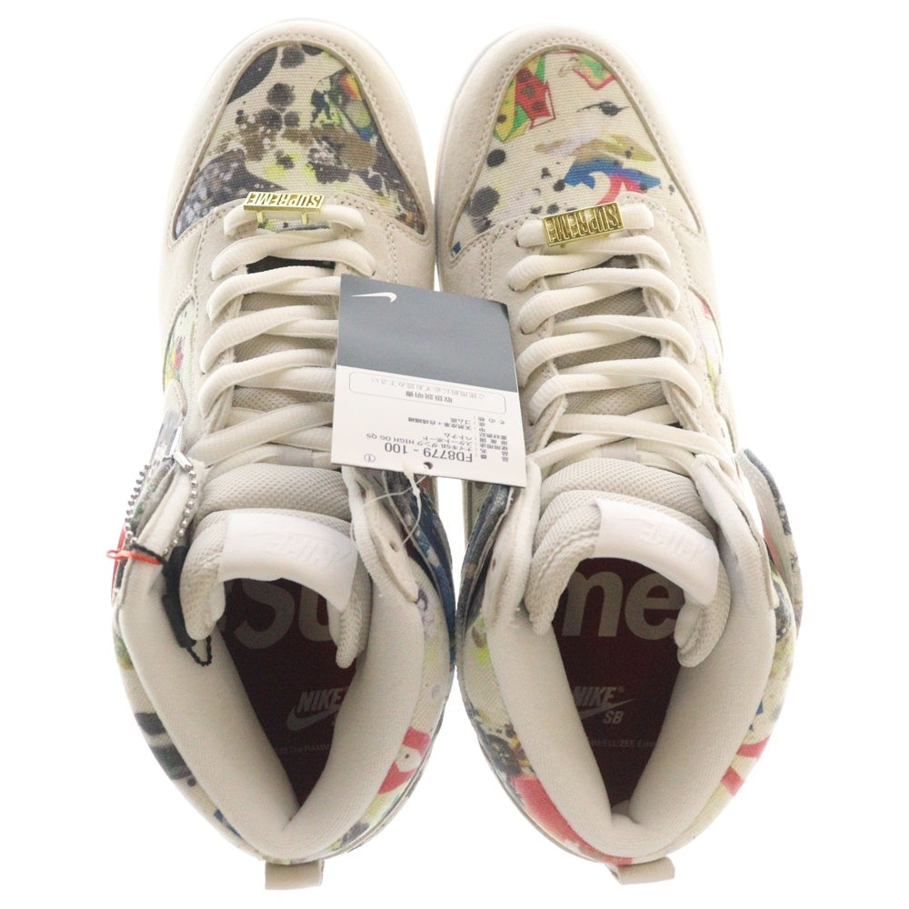 NIKE SB(ナイキエスビー) ×SUPREME DUNK HIGH RAMMELLZEE シュプリーム ダンク ラメルジー ハイカットスニーカー ベージュ US11/29cm FD8779-100