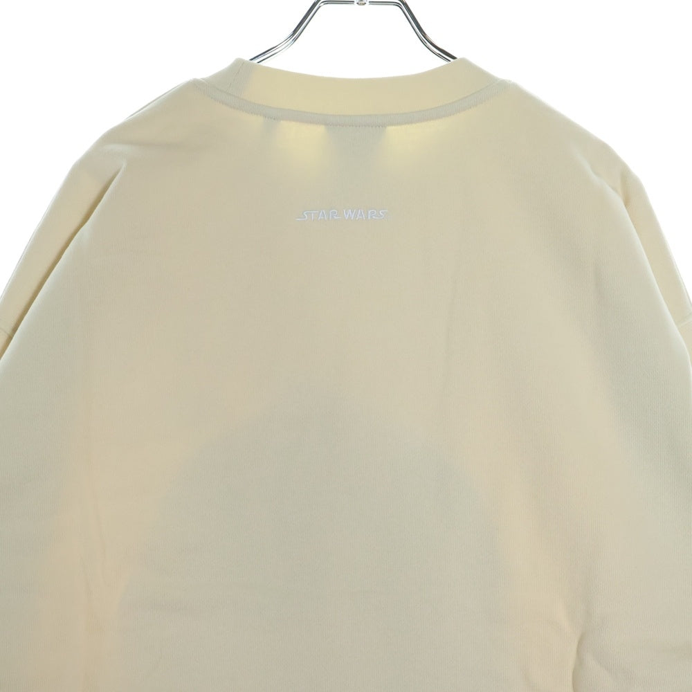 KITH(キス) ×STAR WARS C-3PO CREWNECK スターウォーズ シースリーピーオー フロント刺繍 クルーネック スウェットトレーナー ベージュ KHM030219-102