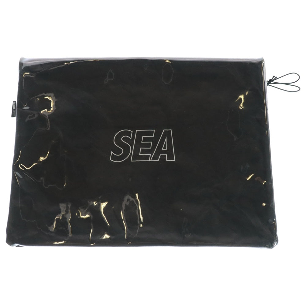 WIND AND SEA(ウィンダンシー) CLARITY TPU CLUTCH BAG クラリティ ロゴプリント クラッチバッグ ブラック WDS-O-CLA-24-Q4-AC-05