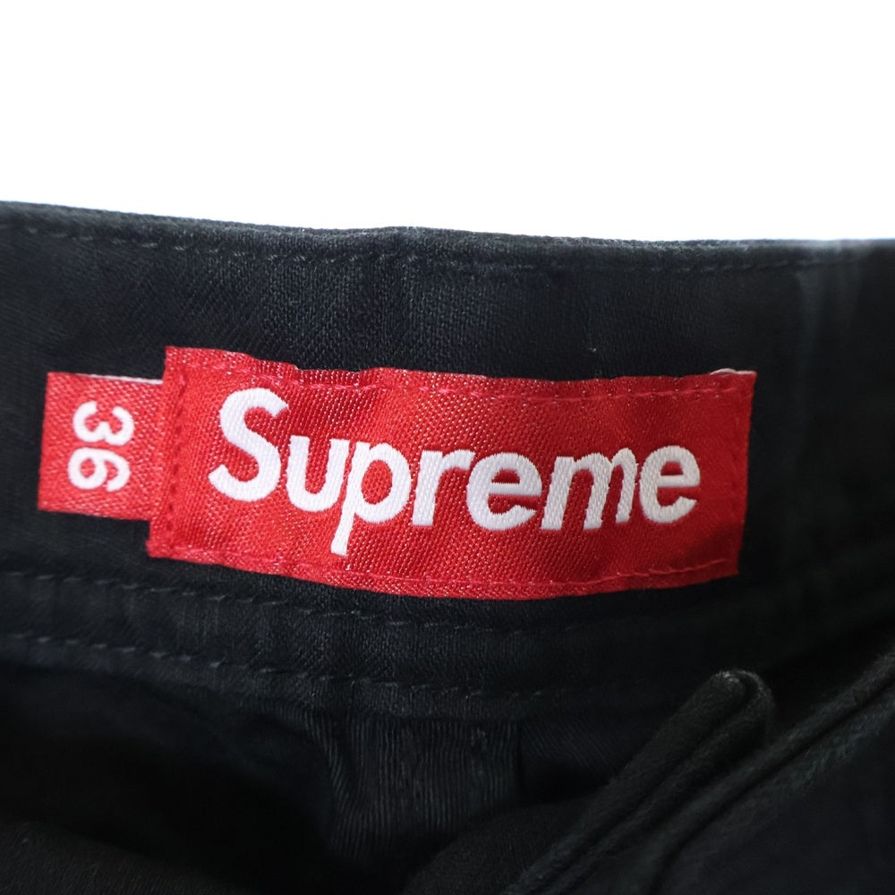 SUPREME(シュプリーム) 23AW Cargo Pants サイドアジャスター ワイドカーゴパンツ ブラック