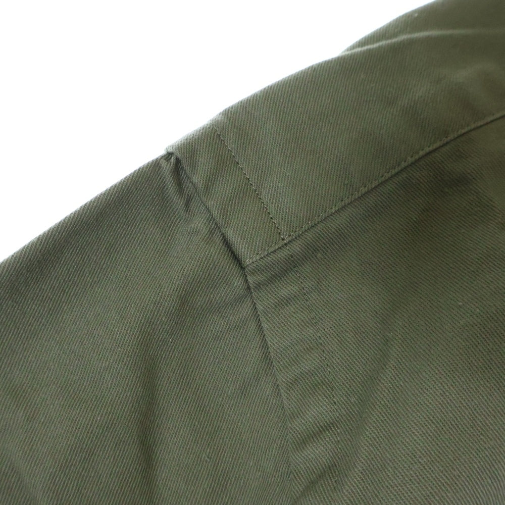 HUMAN MADE(ヒューマンメイド) 24SS PROTOTYPE TWILL BD SHIRT ハートロゴ プロトタイプ ツイル ボタンダウン 長袖シャツ オリーブ XX27SH004