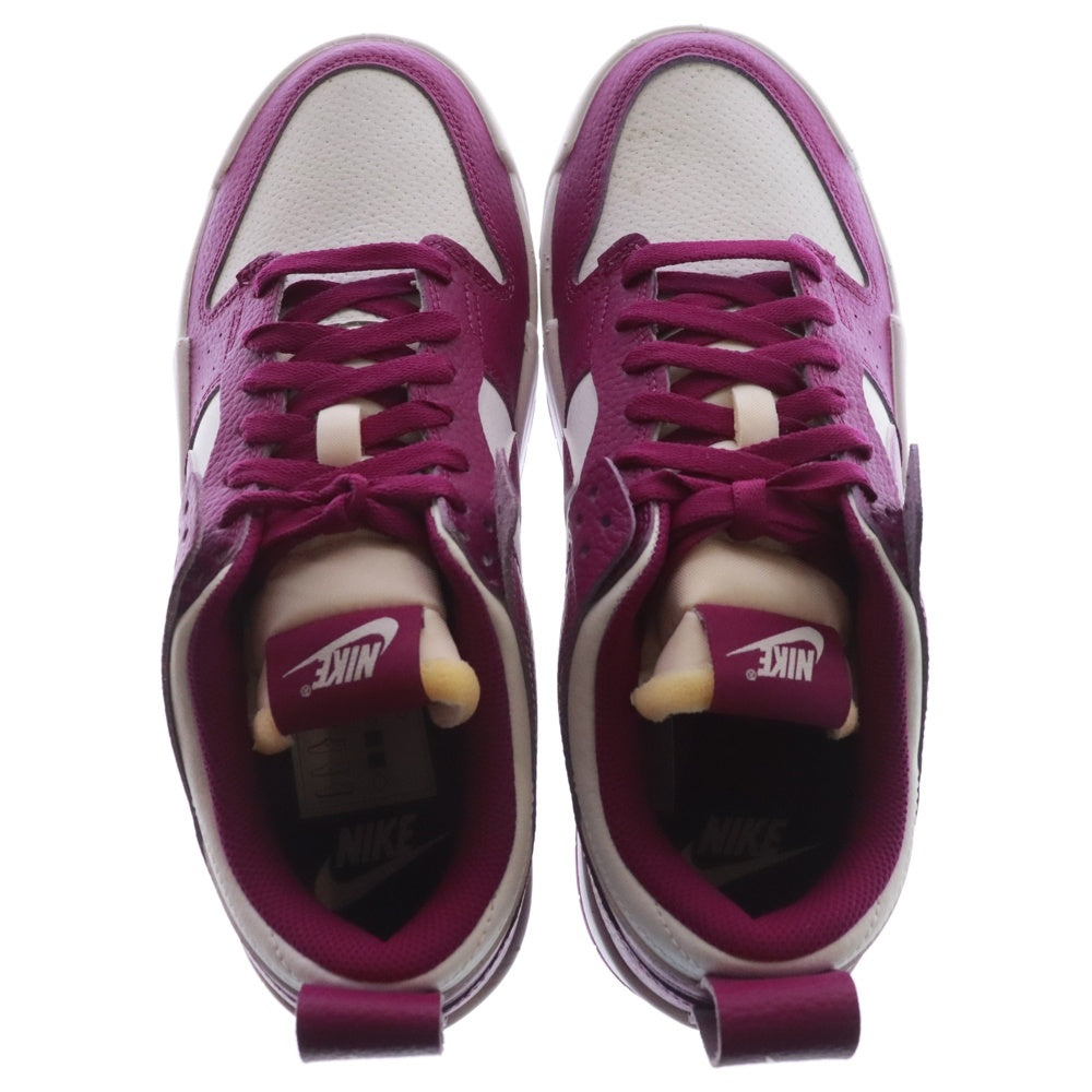 NIKE(ナイキ) WMNS DUNK LOW DISRUPT Cactus Flower ウィメンズ ダンク ディスラプト カクタスフラワー ローカットスニーカー ホワイト/パープル US10.5/27.5cm DN5065-100