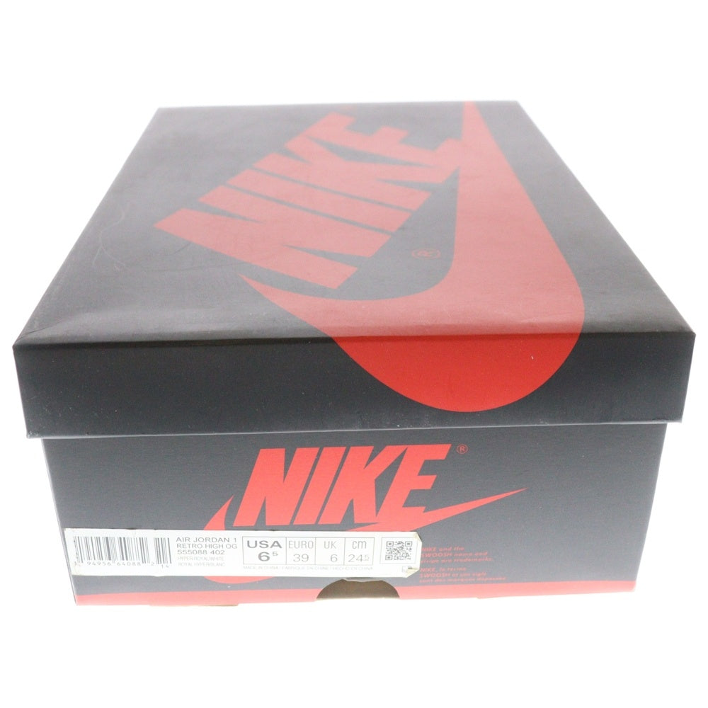 NIKE(ナイキ) AIR JORDAN 1 HIGH OG HYPER ROYAL エアジョーダン1 ハイパーロイヤル ハイカットスニーカー ブルー US6.5/24.5cm 555088-402