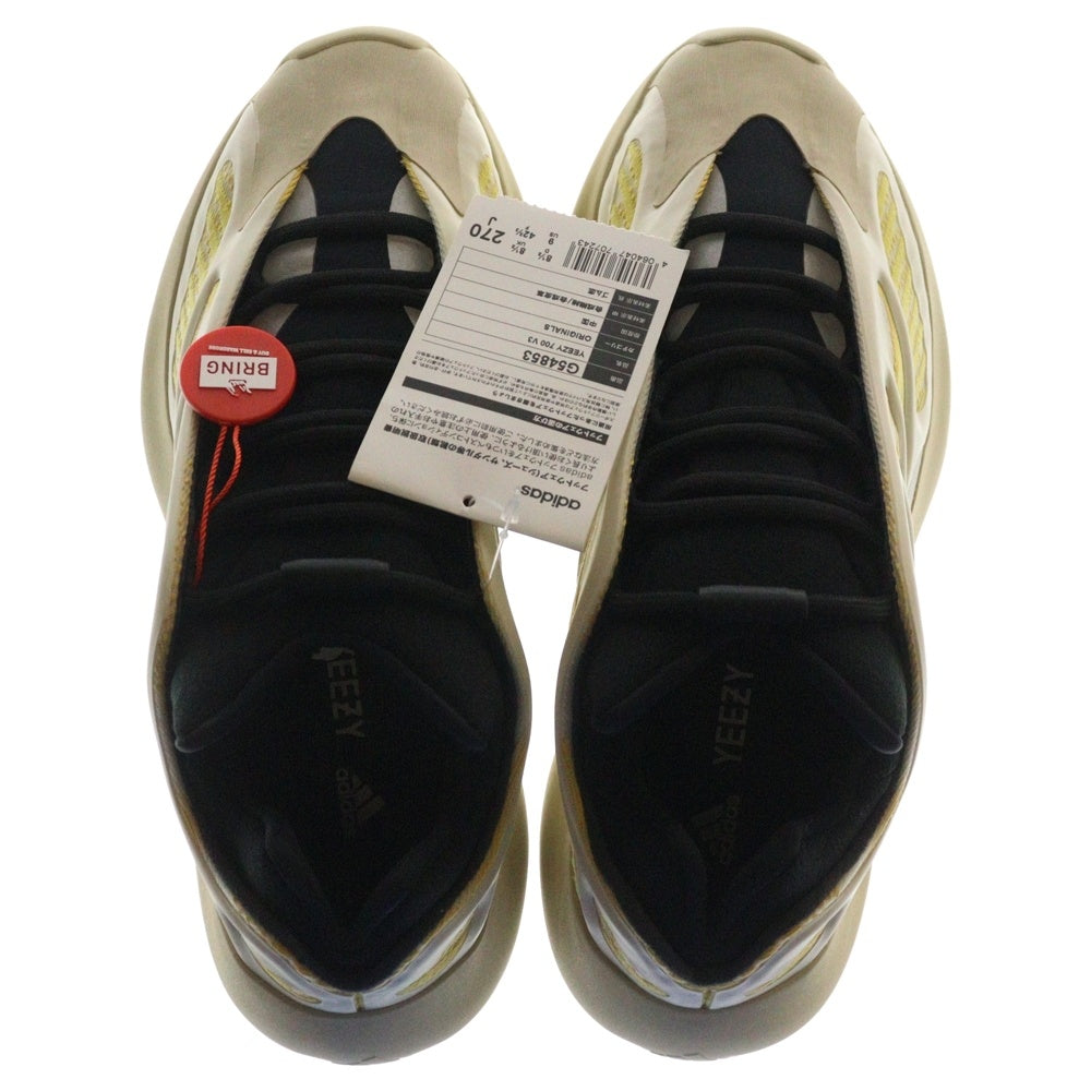 adidas(アディダス) YEEZY 700 V3 SAFFLOWER G54853 イージー700 ローカットスニーカー ベージュ/イエロー US9/27cm G54853