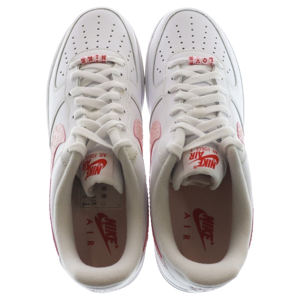 NIKE(ナイキ) AIR FORCE 1 07 Valentine Day エアフォース1 バレンタイン デイ ローカットスニーカー ホワイト/ピンク US10/28cm DR0144-100