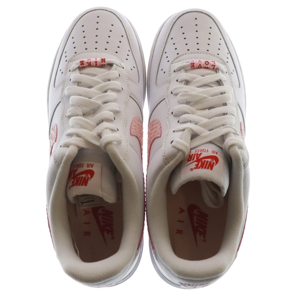 NIKE(ナイキ) AIR FORCE 1 07 Valentine Day エアフォース1 バレンタイン デイ ローカットスニーカー ホワイト/ピンク US9/27cm DR0144-100