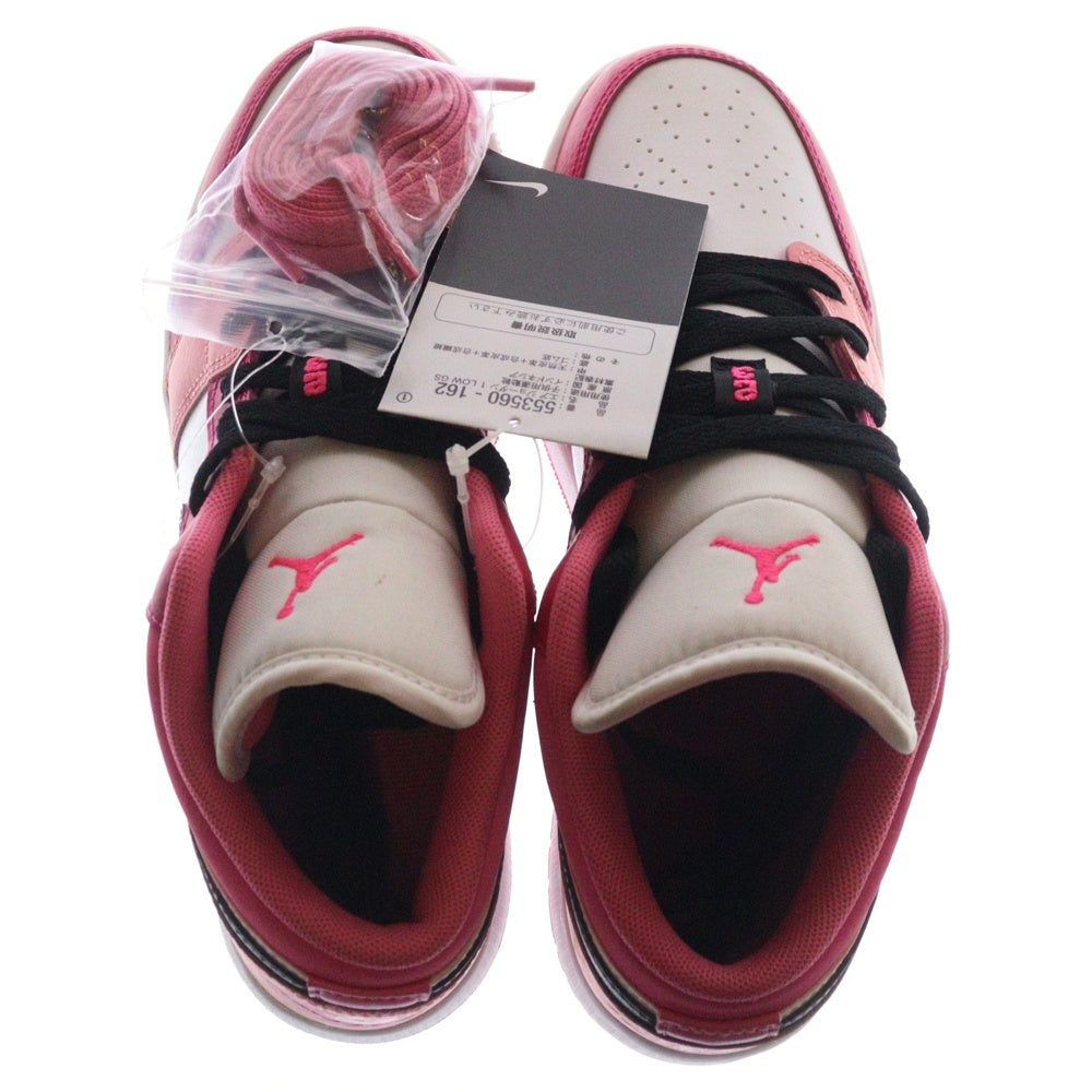 NIKE(ナイキ) GS AIR JORDAN 1 LOW エアジョーダン1 ローカットスニーカー レディース ピンク/ホワイト US6Y/24cm 553560-162
