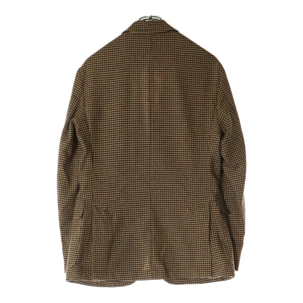 POLO RALPH LAUREN(ポロラルフローレン) 千鳥格子柄 ノッチドラペル 2B シングル テーラードジャケット ブラウン 715851199001