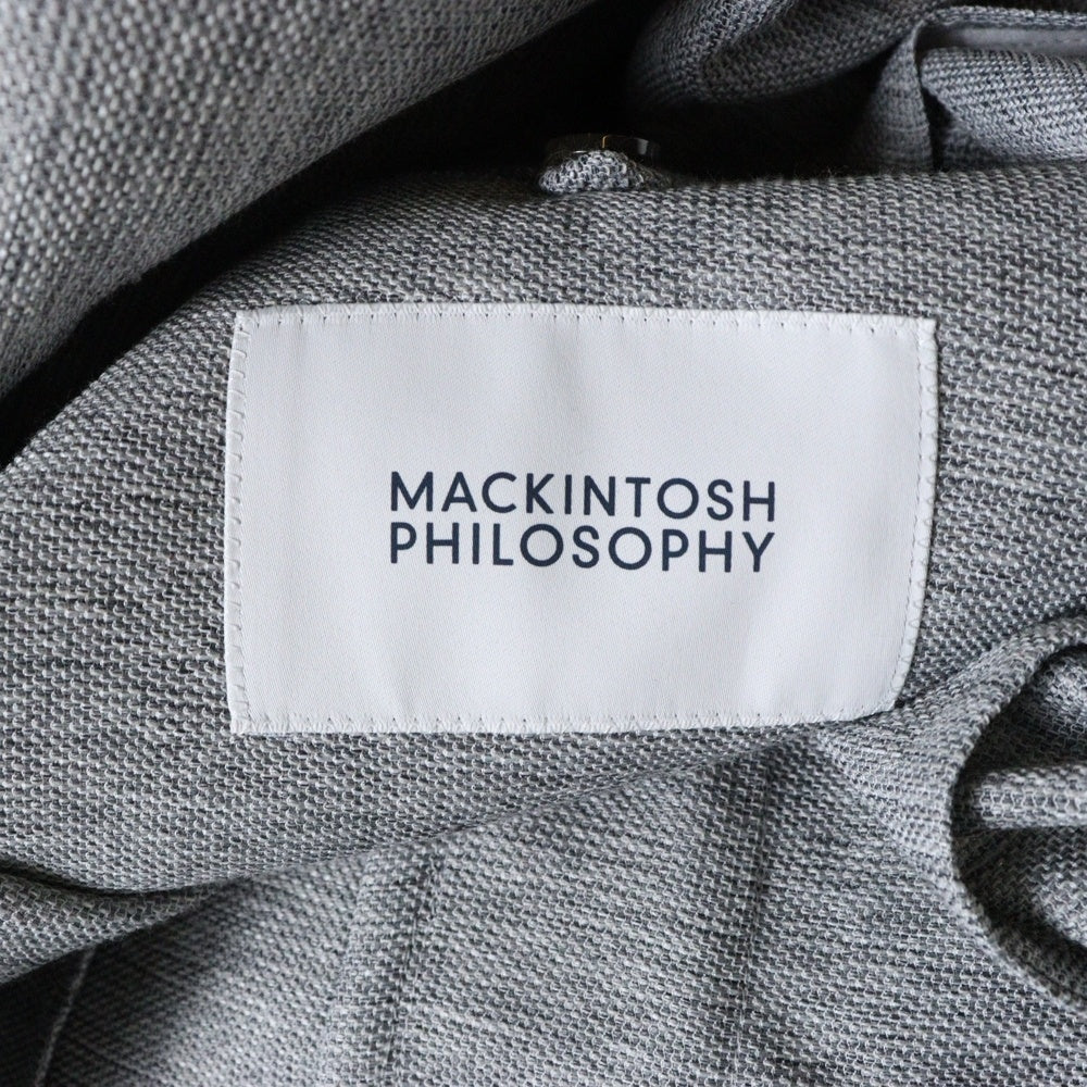 MACKINTOSH PHILOSOPHY(マッキントッシュフィロソフィー) ノッチドラペル 2B シングル テーラードジャケット グレー H1E33-542-05