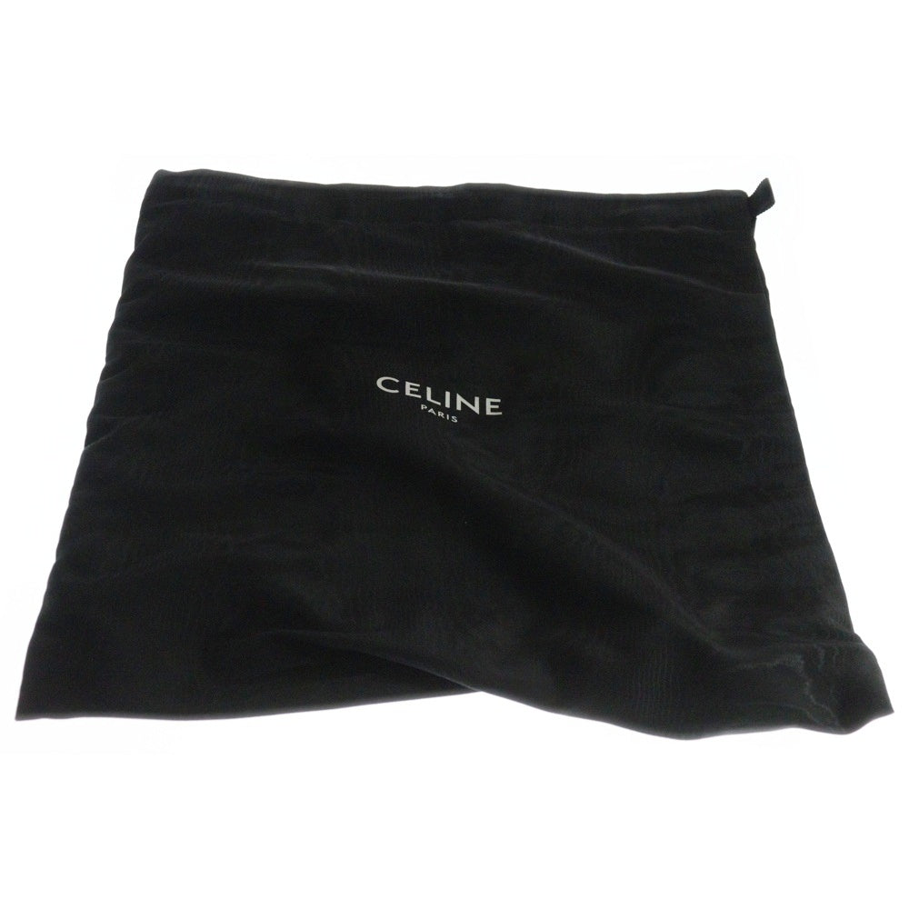 CELINE(セリーヌ) マトラッセ モノクローム ビジューデザイン チェーンショルダーバック ブラック