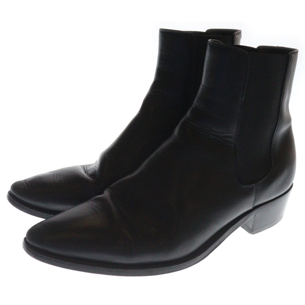 CELINE(セリーヌ) レザーサイドゴアブーツ ブラック BE 0263