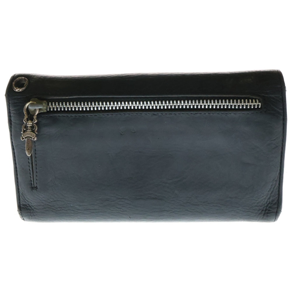 CHROME HEARTS(クロムハーツ) WAVE ウェーブ レザーウォレット 財布 ブラック BCA374