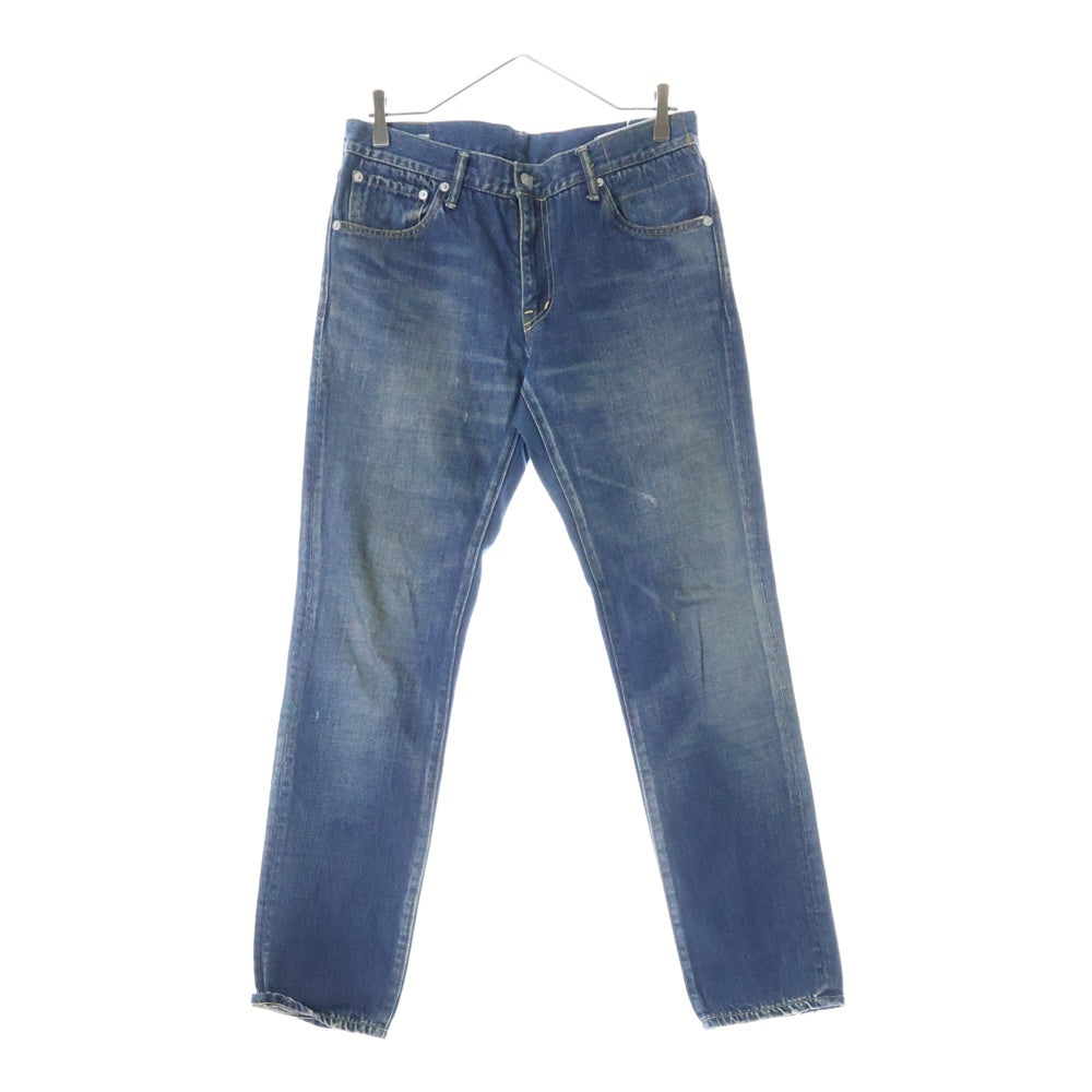 VISVIM(ヴィスヴィム) 14AW SOCIAL SCULPTURE 04 DAMAGED-5 ソーシャル スカルプチャー ダメージ加工 デニムパンツ インディゴ 0114205005016
