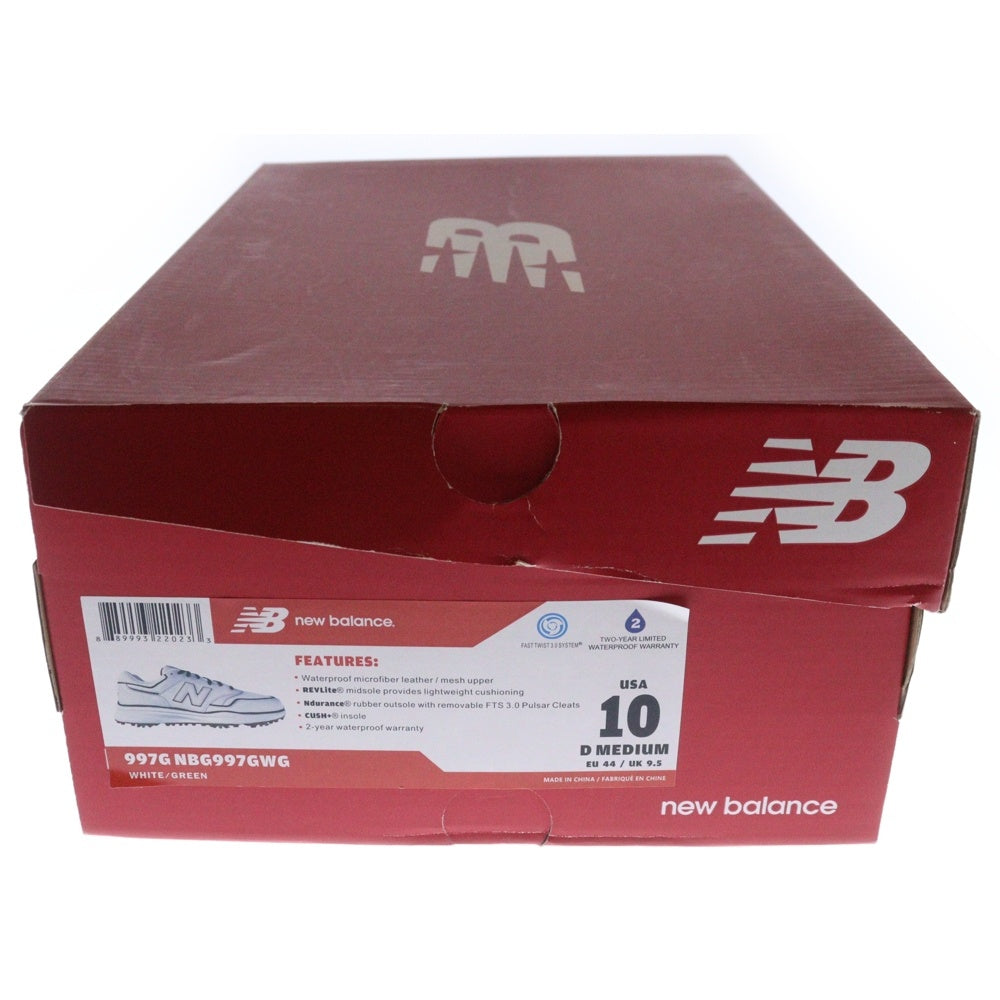 New Balance(ニューバランス) NBG997GWG ×MALBON 997G GOLF マルボン ゴルフ ローカットスニーカー ホワイト US10/28cm