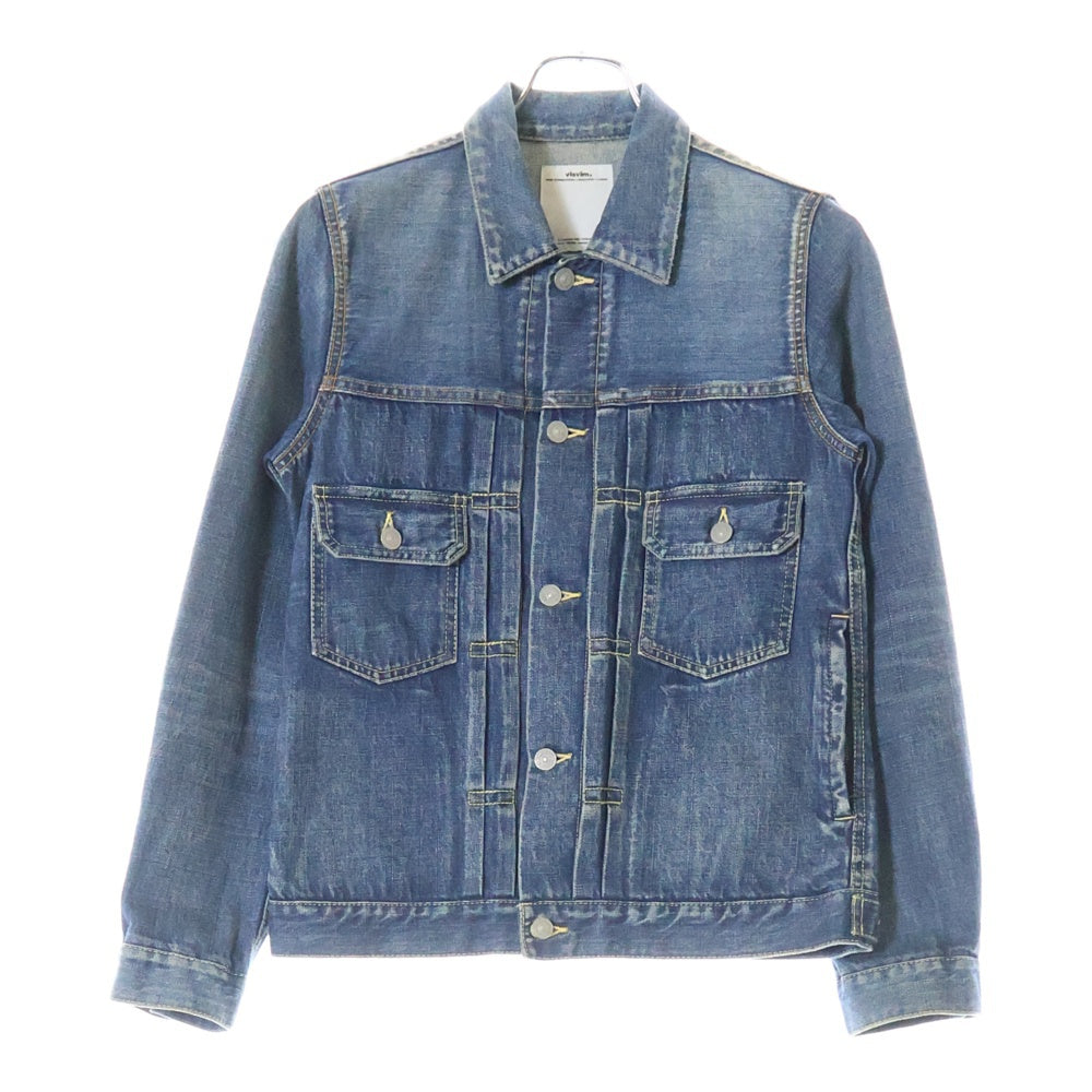 VISVIM(ヴィスヴィム) 14AW SS 101 JKT DAMEGED 2nd ヴィンテージ加工 デニムジャケット インディゴ 0114205006001