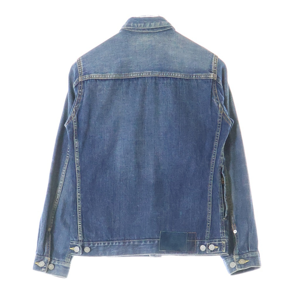 VISVIM(ヴィスヴィム) 14AW SS 101 JKT DAMEGED 2nd ヴィンテージ加工 デニムジャケット インディゴ 0114205006001