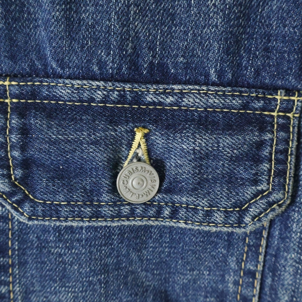 VISVIM(ヴィスヴィム) 14AW SS 101 JKT DAMEGED 2nd ヴィンテージ加工 デニムジャケット インディゴ 0114205006001