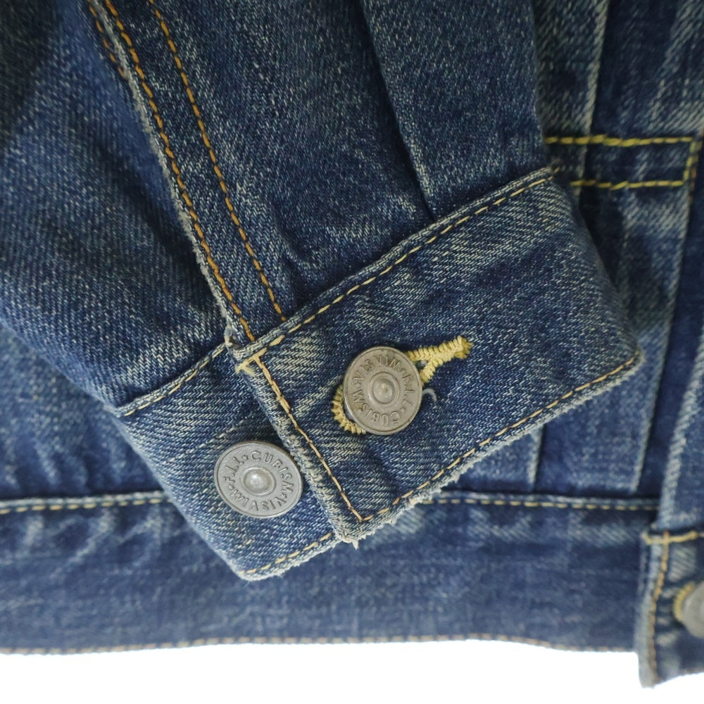 VISVIM(ヴィスヴィム) 14AW SS 101 JKT DAMEGED 2nd ヴィンテージ加工 デニムジャケット インディゴ 0114205006001