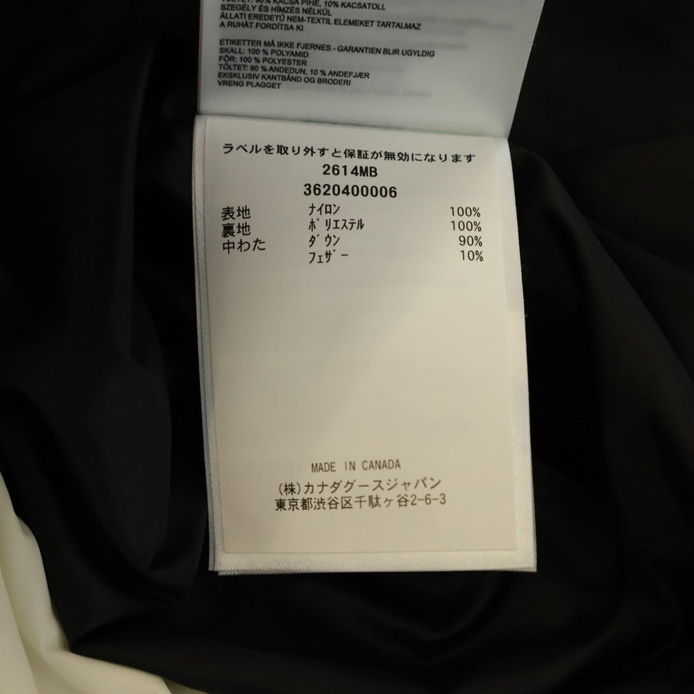 CANADA GOOSE(カナダグース) BLACK LABEL EVERETT VEST ブラックレーベル エバレット ナイロン ダウンベスト ホワイト 2614MB