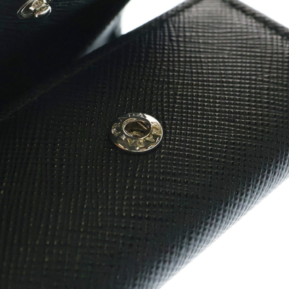 PRADA(プラダ) トライアングルロゴ サフィアーノ レザー コインケース ブラック 2MM935