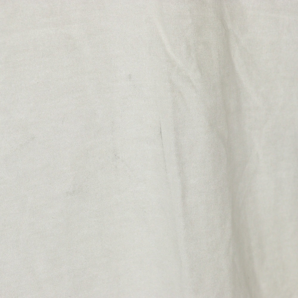 Maison Margiela 10(メゾン マルジェラ) 22SS リバースロゴ アップサイドダウン エンブロイダリー クルーネック半袖Tシャツ カットソー ホワイト S30GC0701