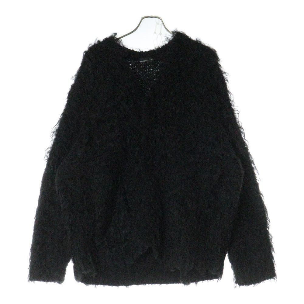 LAD MUSICIAN(ラッドミュージシャン) 24AW LOOP YARN SHAGGY KNIT CARDIGAN シャギーニット カーディガン ブラック 2224-021