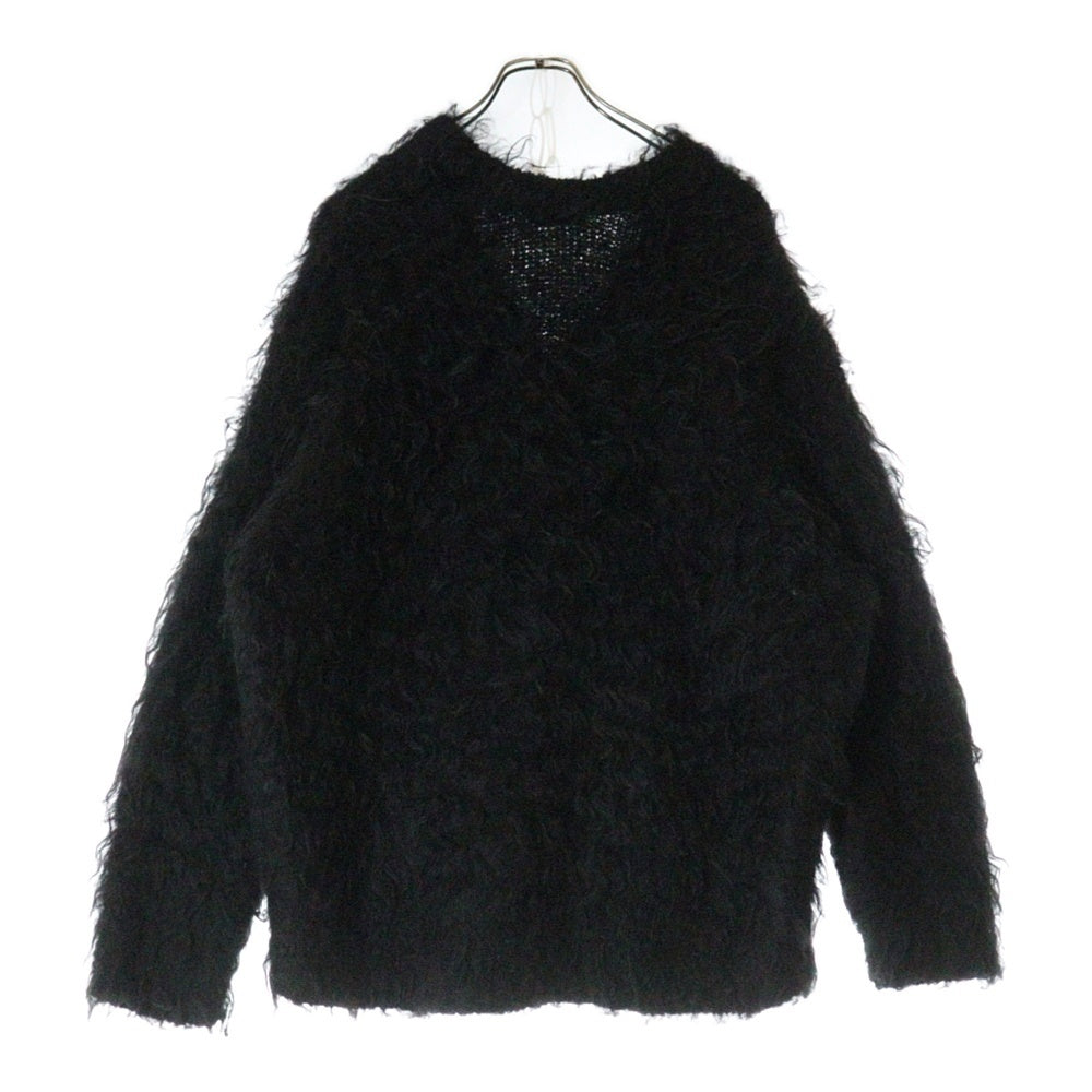 LAD MUSICIAN(ラッドミュージシャン) 24AW LOOP YARN SHAGGY KNIT CARDIGAN シャギーニット カーディガン ブラック 2224-021
