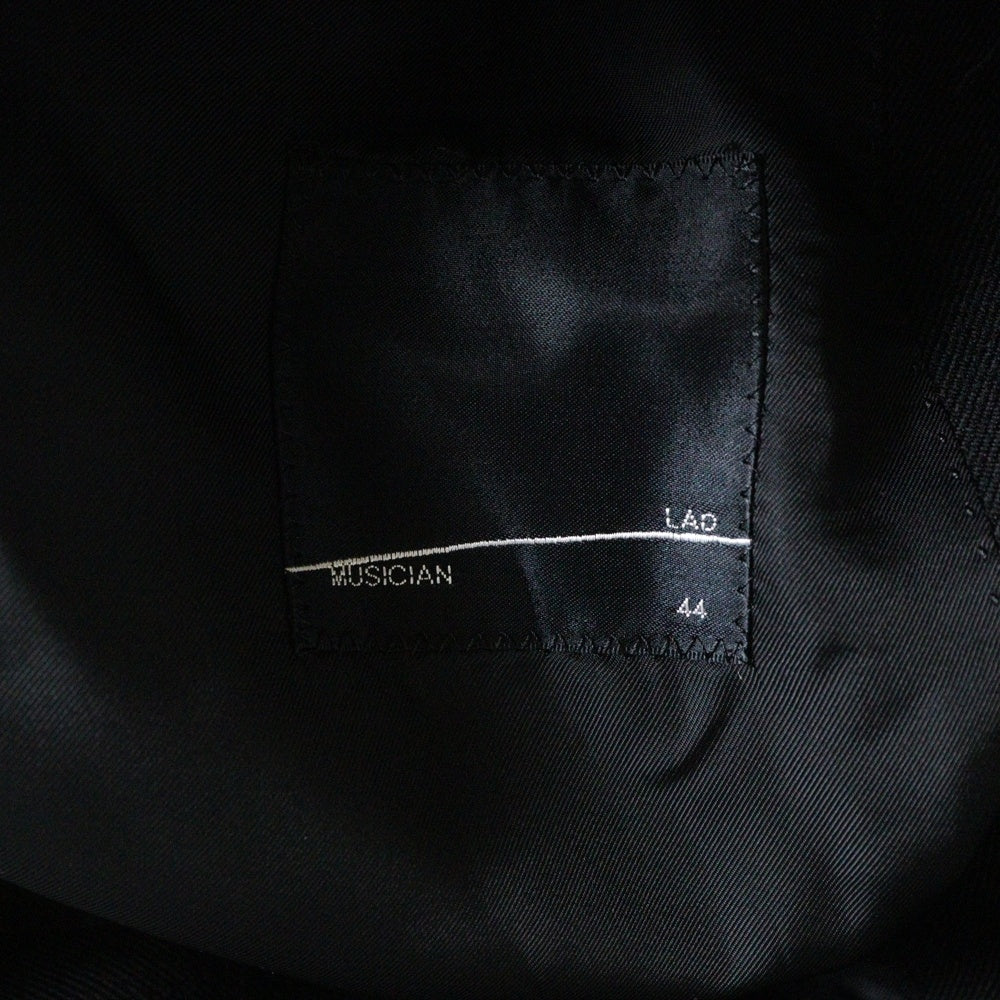 LAD MUSICIAN(ラッドミュージシャン) 18AW SUPER BIG JACKET スーパービッグ ウール テーラードジャケット ブラック 2218-305