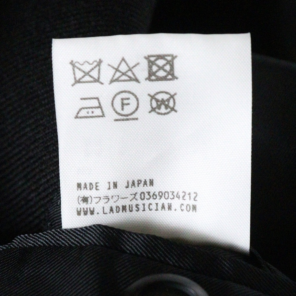 LAD MUSICIAN(ラッドミュージシャン) 18AW SUPER BIG JACKET スーパービッグ ウール テーラードジャケット ブラック 2218-305