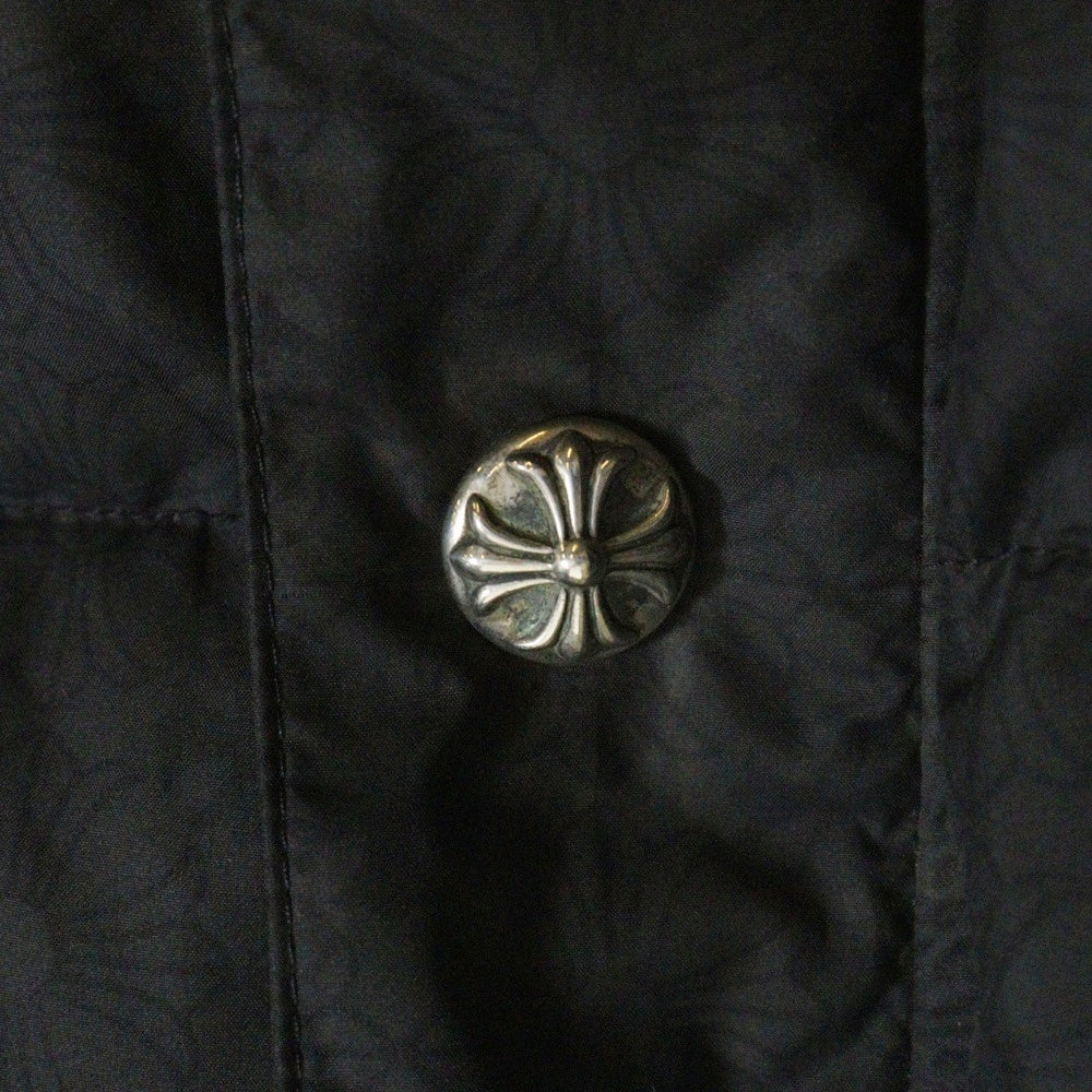 CHROME HEARTS(クロムハーツ) STIFF V2 FBRC CHプラス 総柄クロスボールボタン ダウンジャケット ブラック