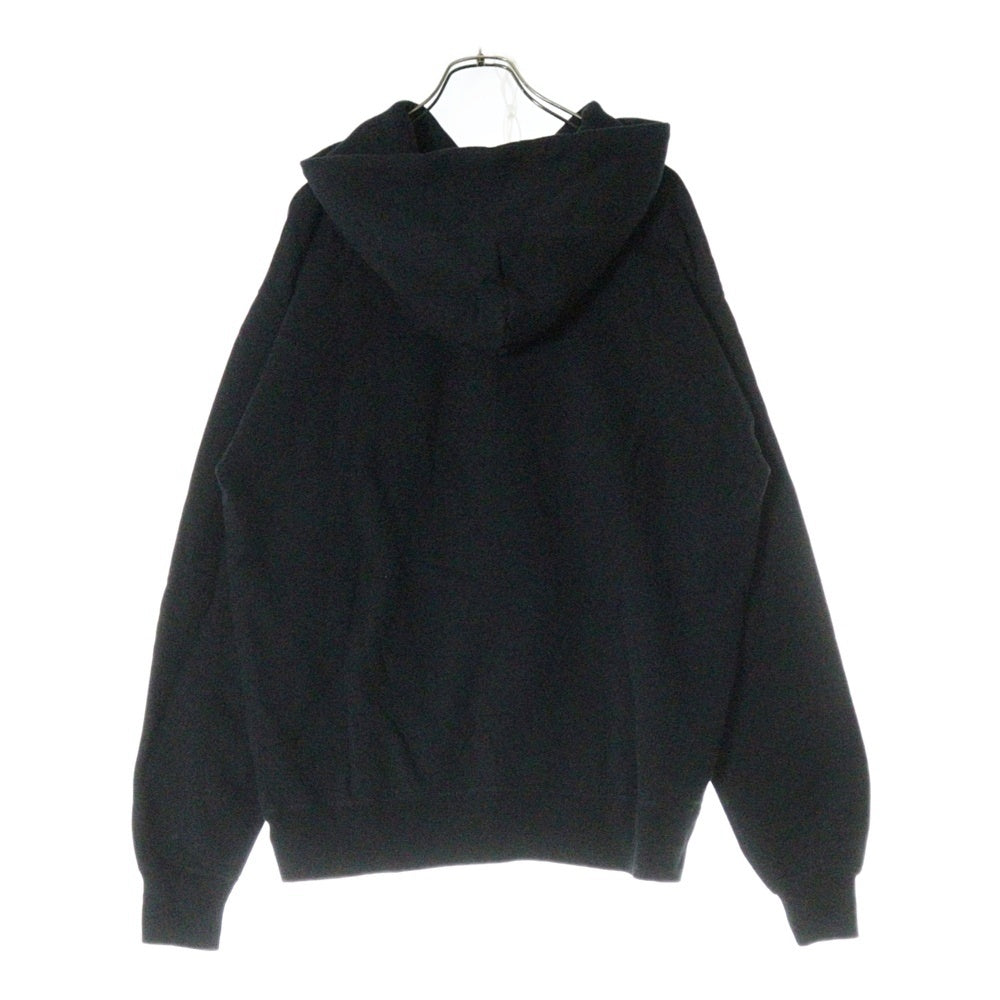SAINT MICHAEL(セントマイケル) 23SS SAINT HOODIE セントフロントロゴプリント プルオーバー スウェットパーカー フーディ ブラック SM-S23-0000-047