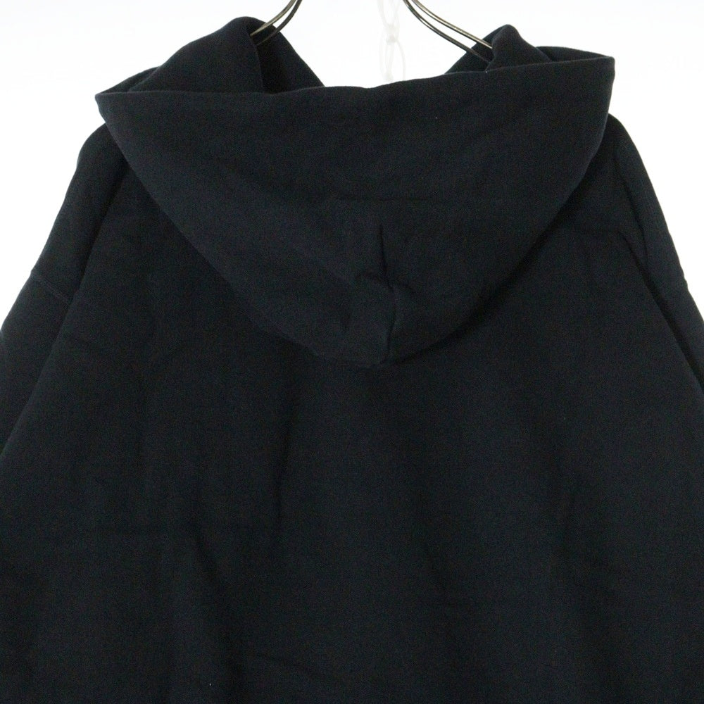 SAINT MICHAEL(セントマイケル) 23SS SAINT HOODIE セントフロントロゴプリント プルオーバー スウェットパーカー フーディ ブラック SM-S23-0000-047