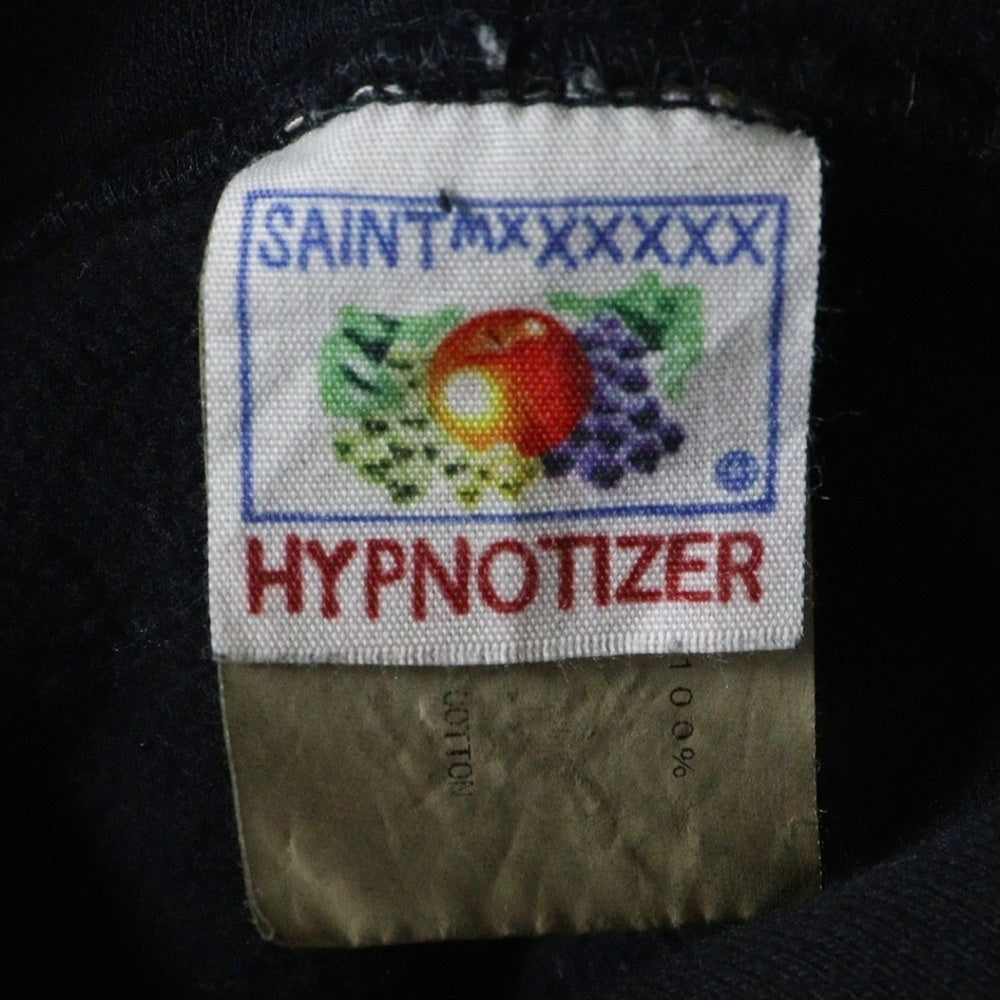 SAINT MICHAEL(セントマイケル) 23SS SAINT HOODIE セントフロントロゴプリント プルオーバー スウェットパーカー フーディ ブラック SM-S23-0000-047