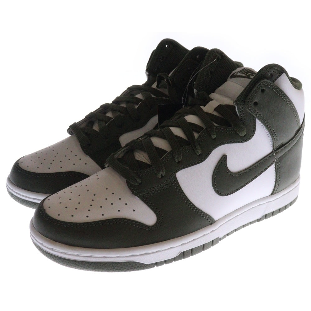 NIKE(ナイキ) DUNK HIGH RETRO ダンク ハイカットスニーカー カーキ/ホワイト US8.5/26.5cm DD1399-107