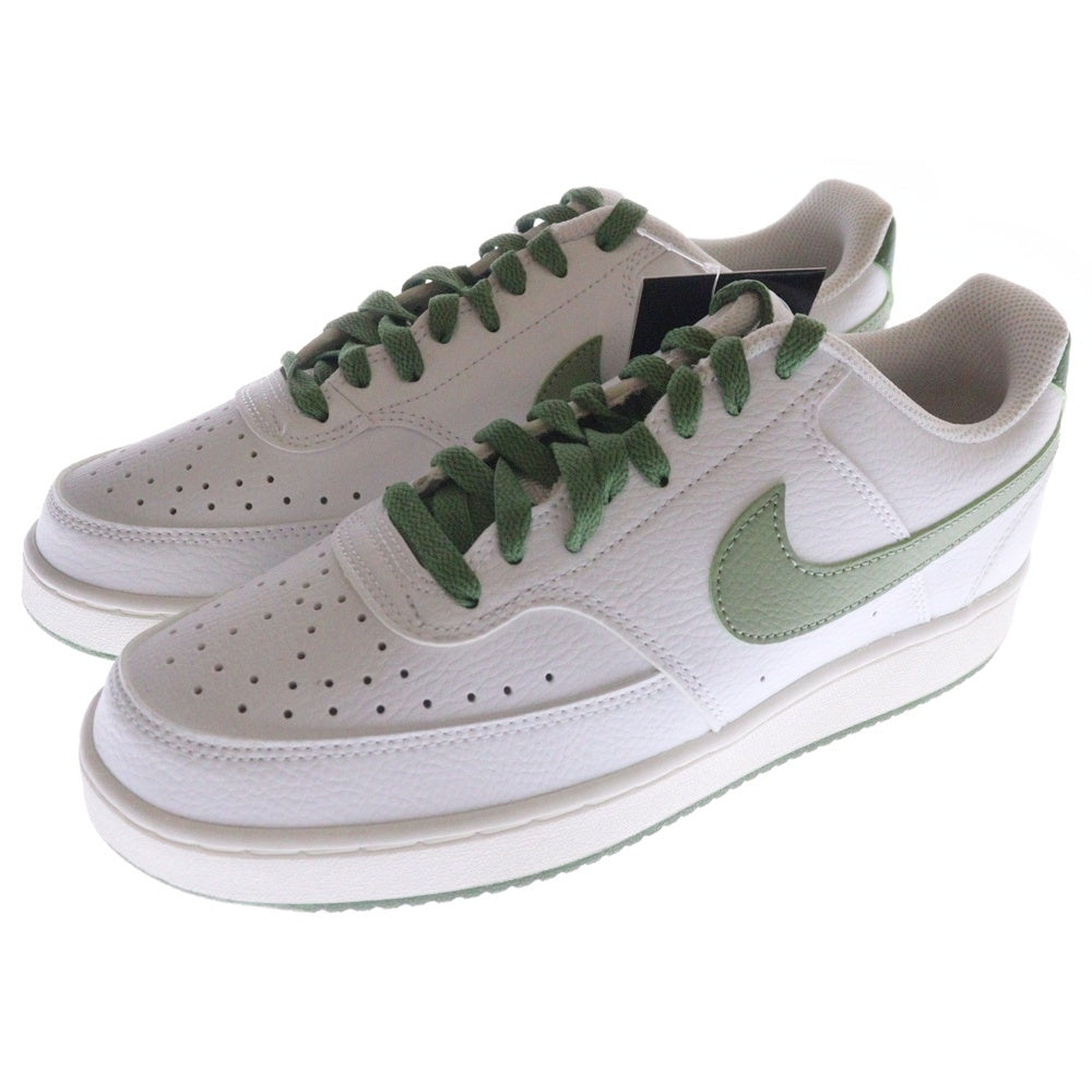 NIKE(ナイキ) COURT VISION LO コート ビジョン ローカットスニーカー ホワイト/グリーン US8/26cm FJ5480-100