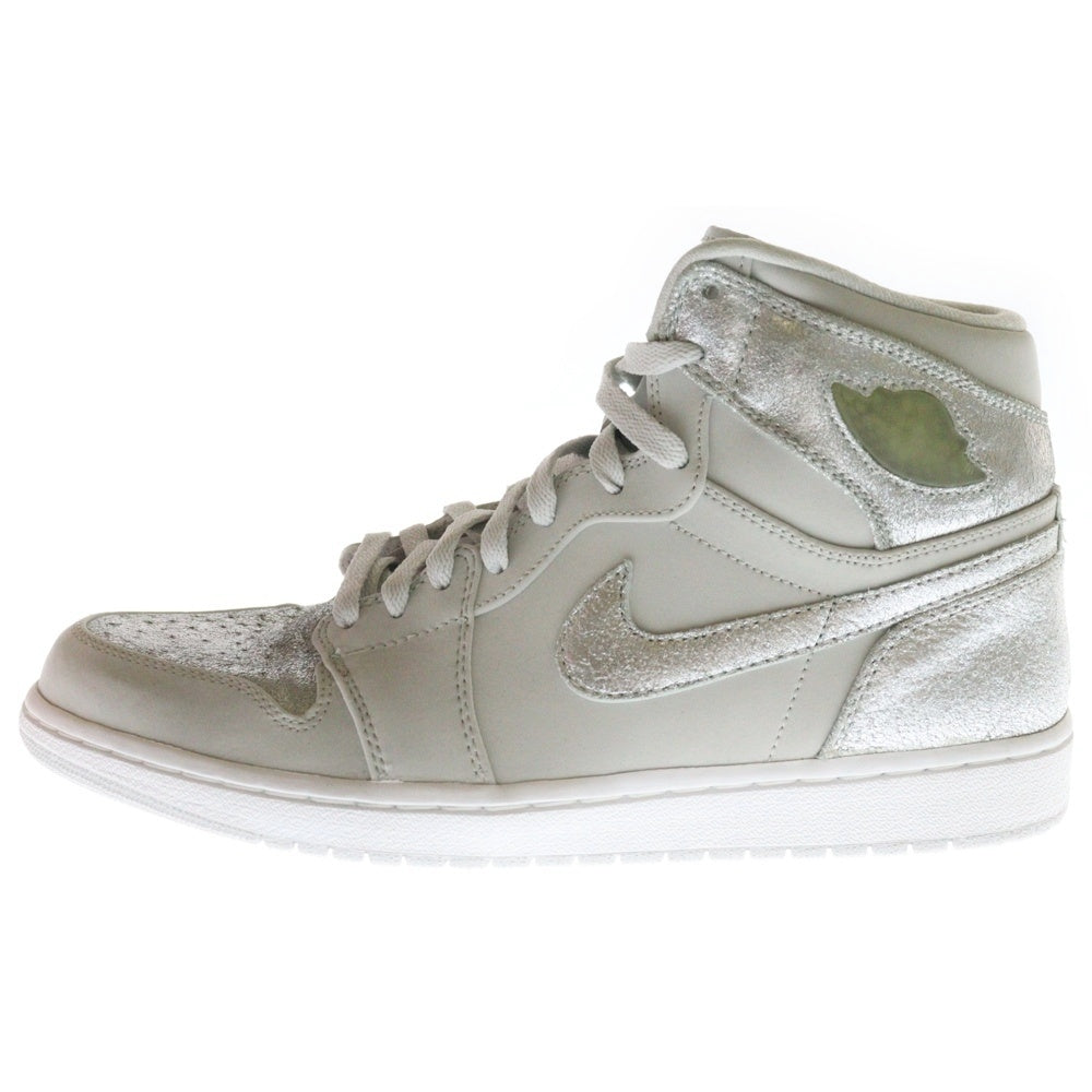 NIKE(ナイキ) 【観賞用 2009年製】AIR JORDAN 1 RETRO HIGH SILVER エアジョーダン レトロ ハイカットスニーカー ジェラルミンケース付き シルバー US11.5/29.5cm 396009-001