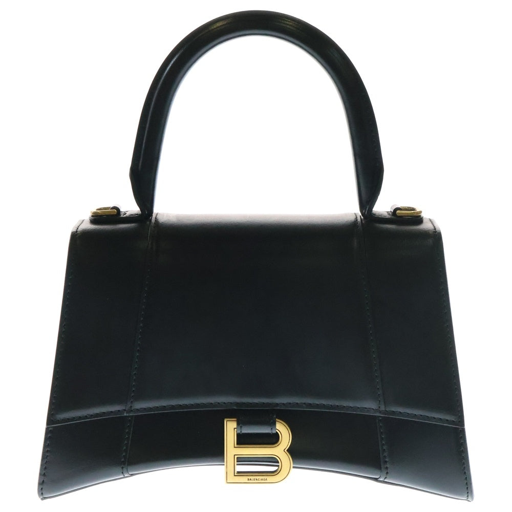 BALENCIAGA(バレンシアガ) Hourglass Small Bag アワーグラス スモール ショルダー ハンドバッグ ブラック 599354 レディース