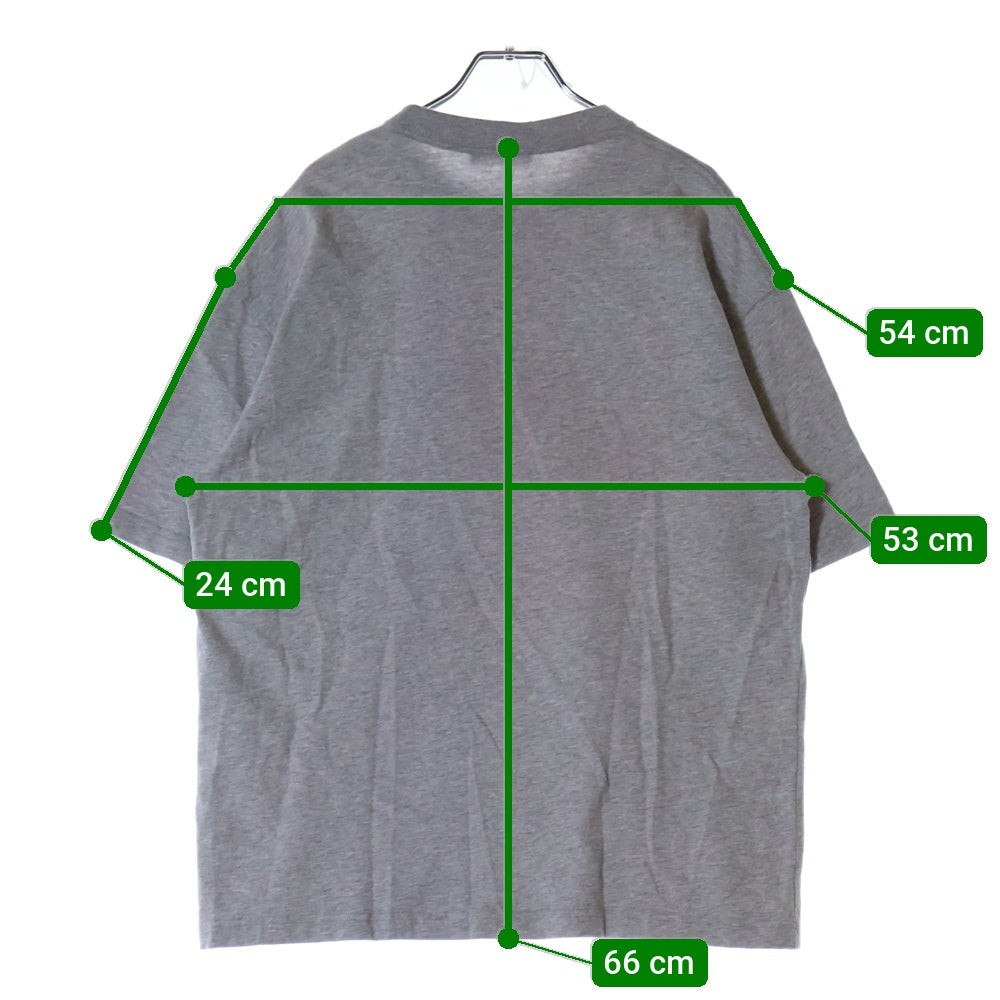 BALENCIAGA(バレンシアガ) 21SS ニュー コピーライト プリント クルーネック 半袖カットソー Tシャツ グレー 612966 TIV54