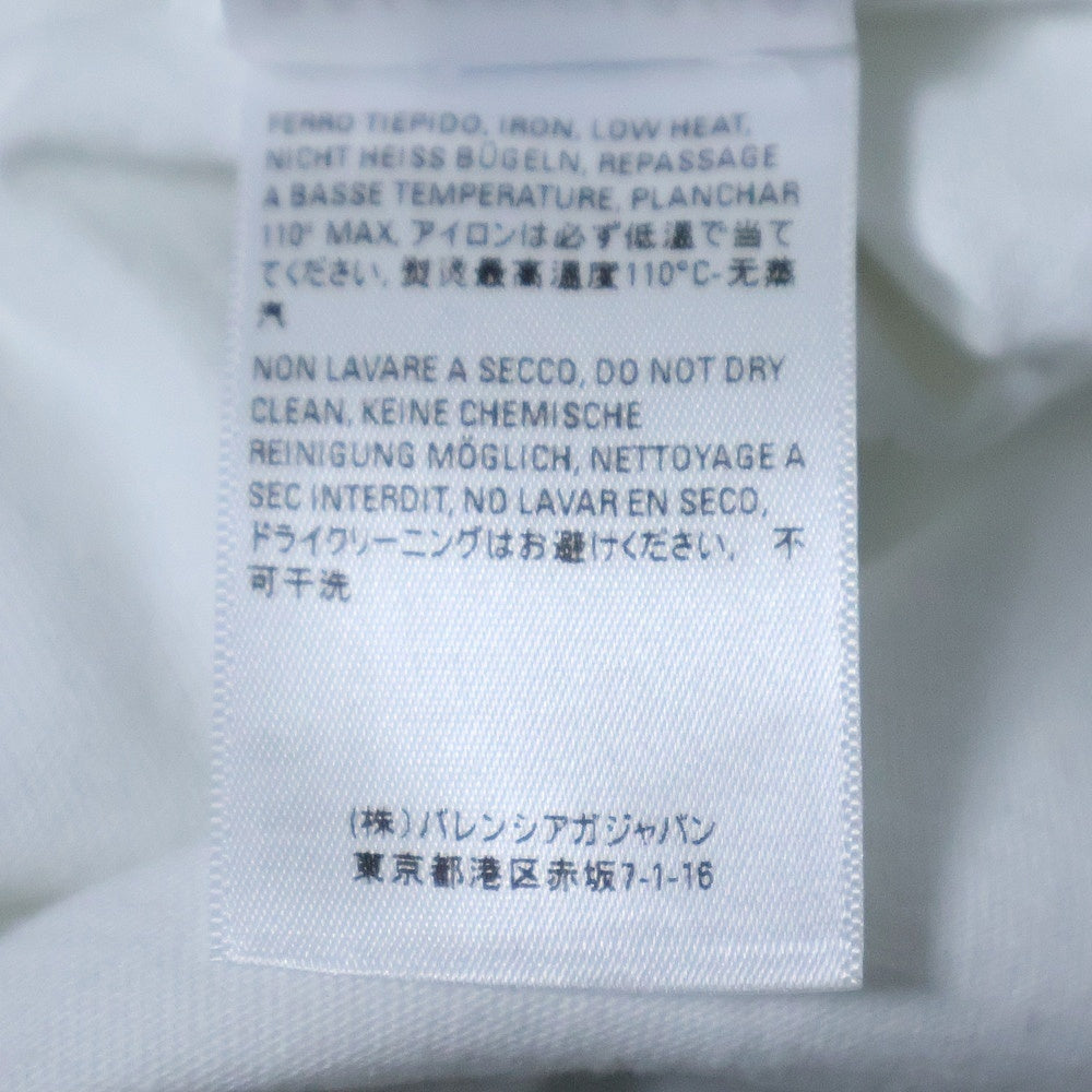 BALENCIAGA(バレンシアガ) モザイクロゴ プリント クルーネック 半袖カットソー Tシャツ ホワイト 612966 TKV17