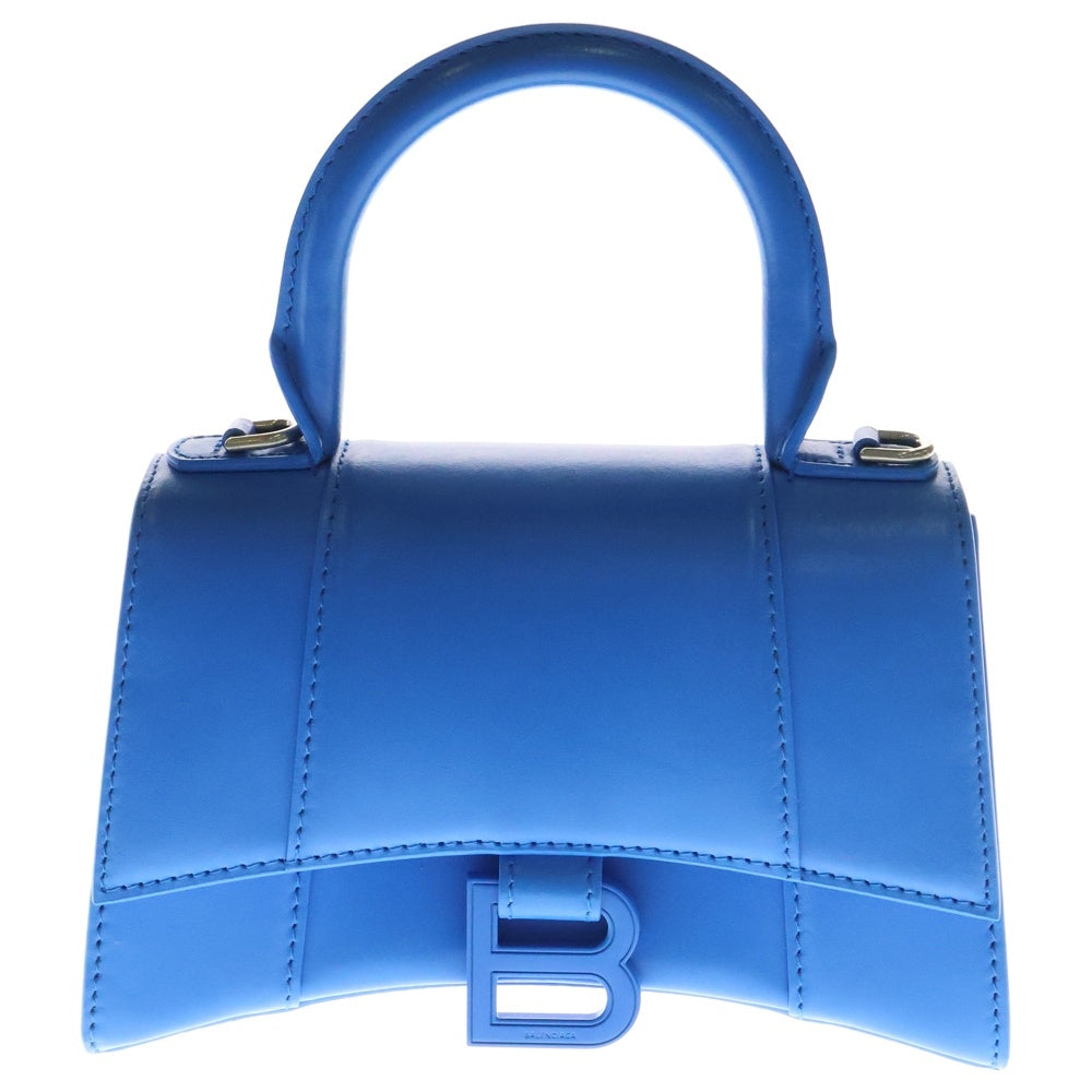 BALENCIAGA(バレンシアガ) Hourglass XS Bag アワーグラス スモール ショルダー ハンドバッグ ブルー 592833 レディース