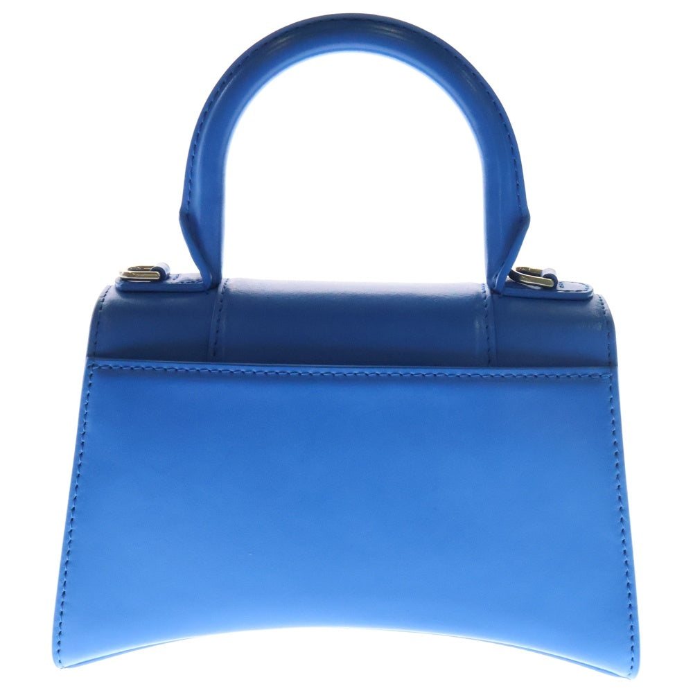 BALENCIAGA(バレンシアガ) Hourglass XS Bag アワーグラス スモール ショルダー ハンドバッグ ブルー 592833 レディース