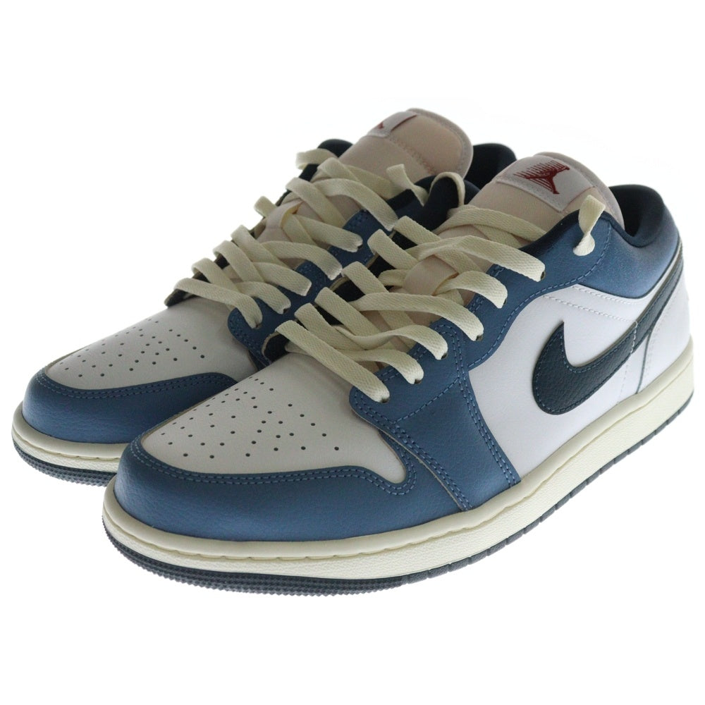 NIKE(ナイキ) AIR JORDAN 1 LOW SE SHOES ARMORY NAVY エアジョーダン 1 ローカットスニーカー ホワイト/ブルー US9/27cm HM3711-144
