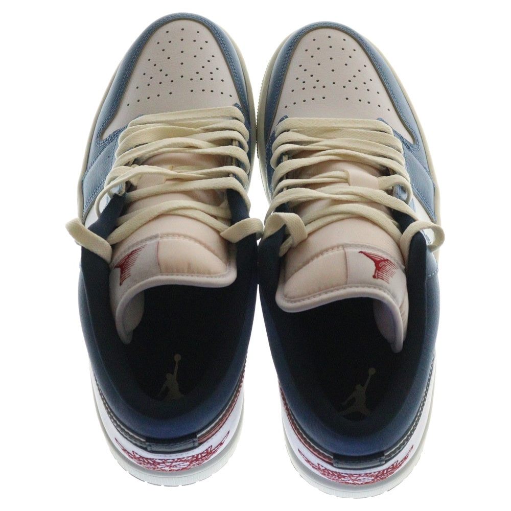 NIKE(ナイキ) AIR JORDAN 1 LOW SE SHOES ARMORY NAVY エアジョーダン 1 ローカットスニーカー ホワイト/ブルー US9/27cm HM3711-144