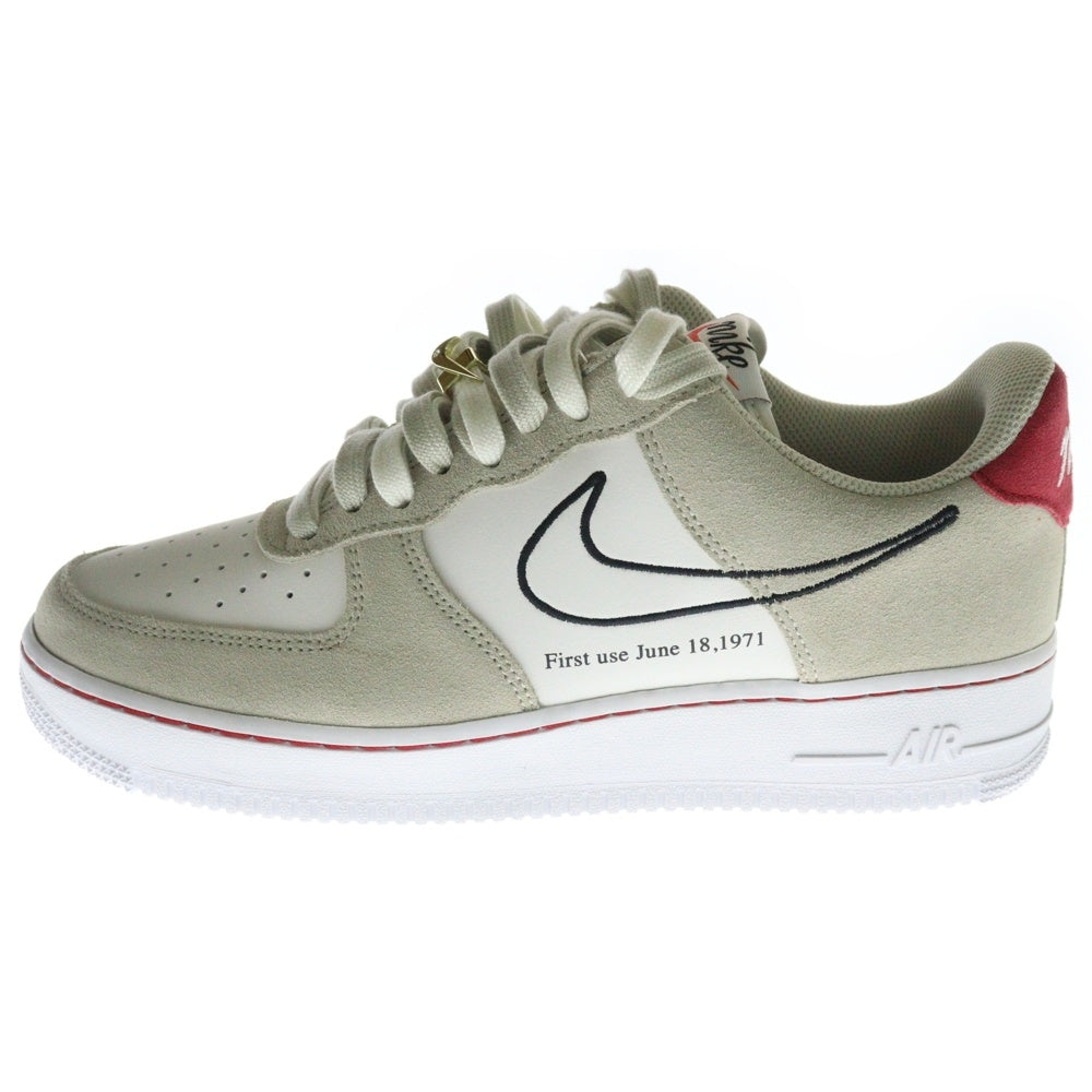 NIKE(ナイキ) AIR FORCE 1 LOW FIRST USE エアフォース1 ロー ファースト ユーズ ローカットスニーカー ホワイト/ベージュ US9/27cm DB3597-100