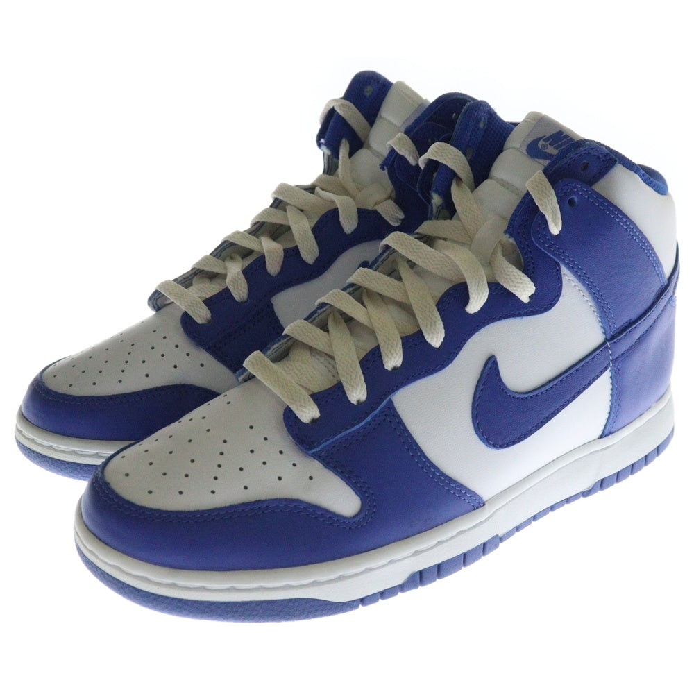 NIKE(ナイキ) DUNK HIGH GAME ROYAL ダンク ゲームロイヤル ハイカットスニーカー ホワイト/ブルー US9.5/27.5cm DD1399-102