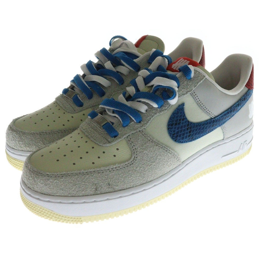 NIKE(ナイキ) ×UNDEFEATED AIR FORCE 1 LOW アンディフィーテッド エアフォース ローカットスニーカー グレー/ベージュ US9/27cm DM8461-001