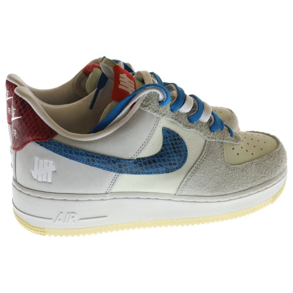 NIKE(ナイキ) ×UNDEFEATED AIR FORCE 1 LOW アンディフィーテッド エアフォース ローカットスニーカー グレー/ベージュ US9/27cm DM8461-001