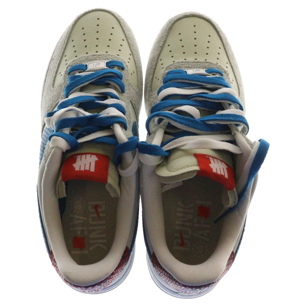 NIKE(ナイキ) ×UNDEFEATED AIR FORCE 1 LOW アンディフィーテッド エアフォース ローカットスニーカー グレー/ベージュ US9/27cm DM8461-001