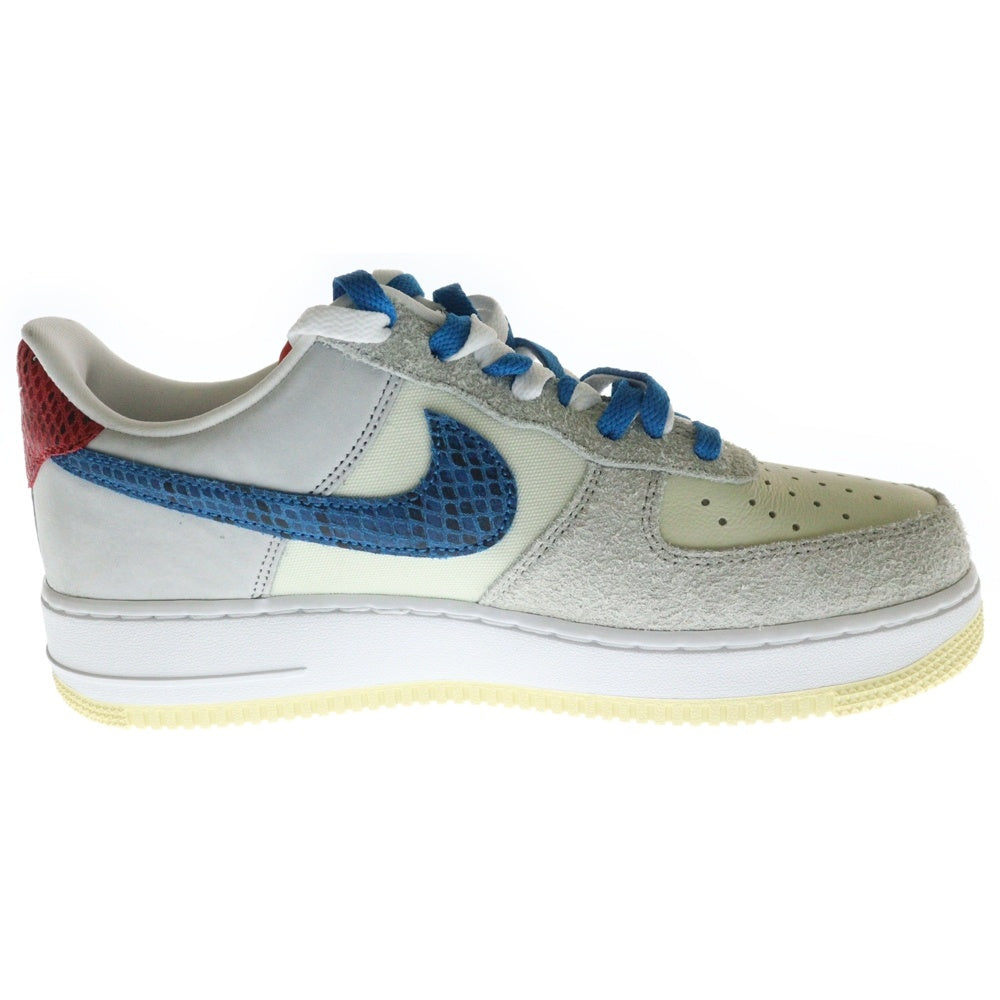 NIKE(ナイキ) ×UNDEFEATED AIR FORCE 1 LOW アンディフィーテッド エアフォース ローカットスニーカー グレー/ベージュ US9/27cm DM8461-001